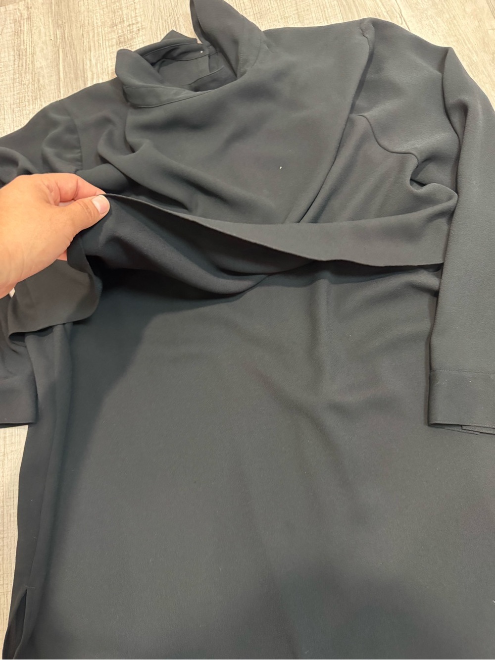 J. Jill Women's Long Sleeveuse Top Tunic Size 2X Black Button Front Polyester - Picture 12 of 13